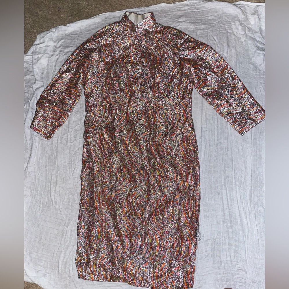 Midi vintage go go Asian tunic dress